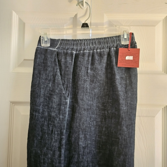 NWT blue Inizio Hand-Dyed linen pants by Porto LLC sz XL - Picture 8 of 12